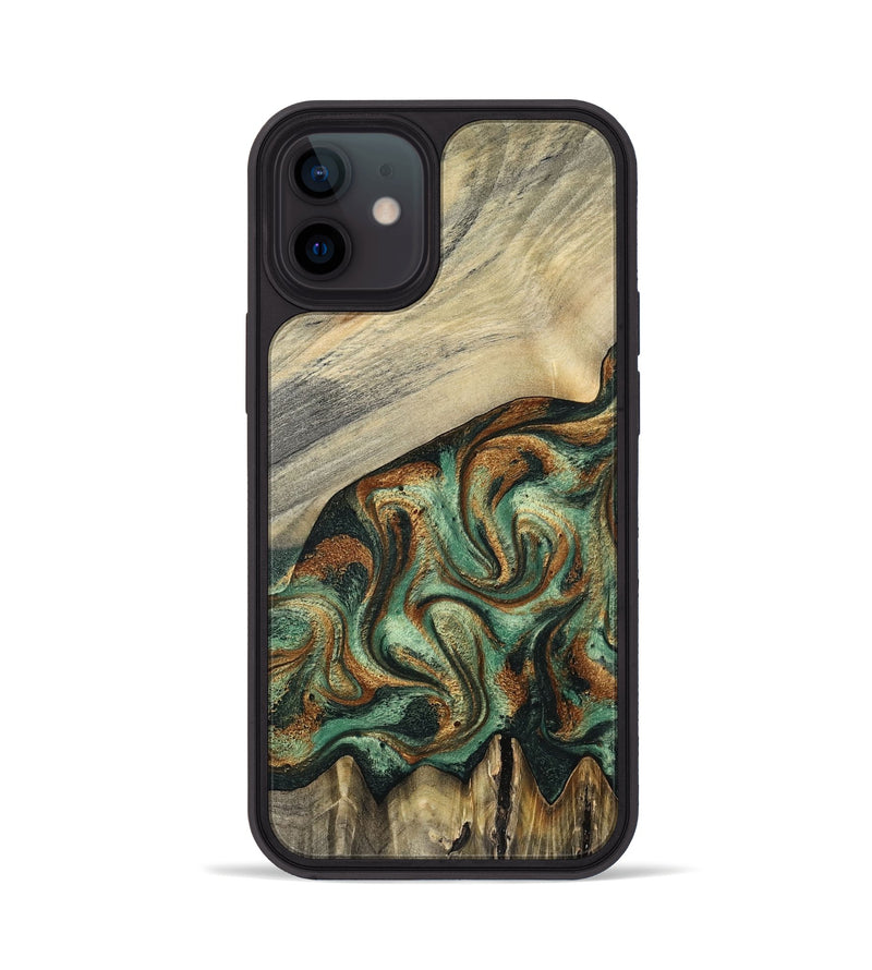 iPhone 12 Wood Phone Case - Emerson (Green, 798937)