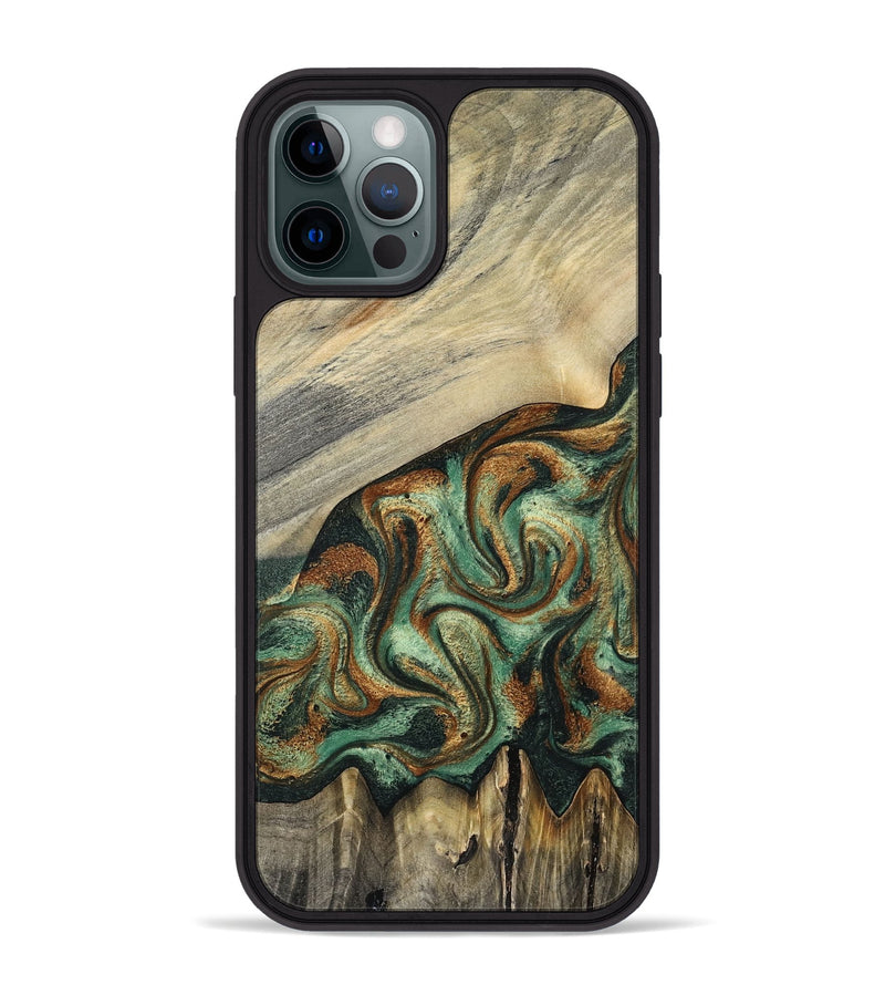 iPhone 12 Pro Max Wood Phone Case - Emerson (Green, 798937)