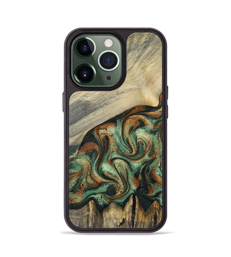iPhone 13 Pro Wood Phone Case - Emerson (Green, 798937)