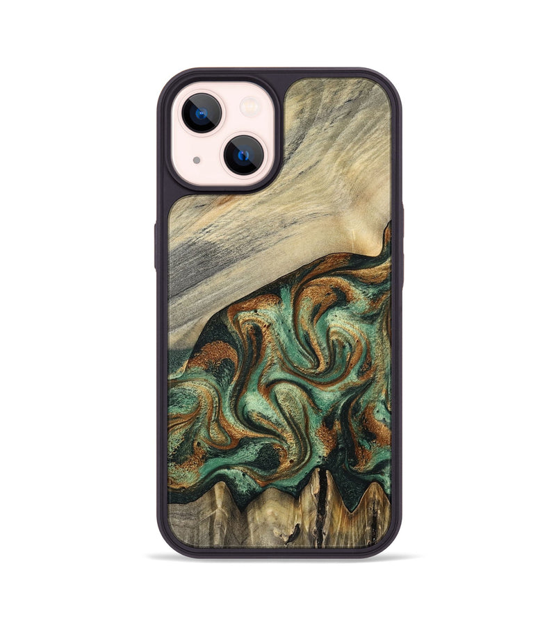 iPhone 14 Wood Phone Case - Emerson (Green, 798937)