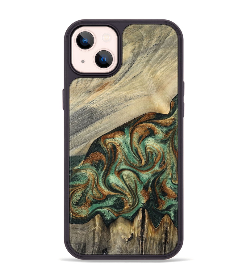 iPhone 14 Plus Wood Phone Case - Emerson (Green, 798937)