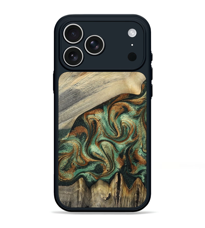 iPhone 17 Pro Max Wood Phone Case - Emerson (Green, 798937)