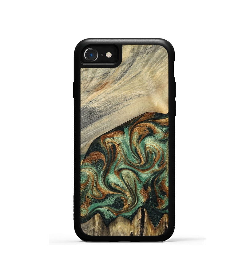 iPhone SE Wood Phone Case - Emerson (Green, 798937)