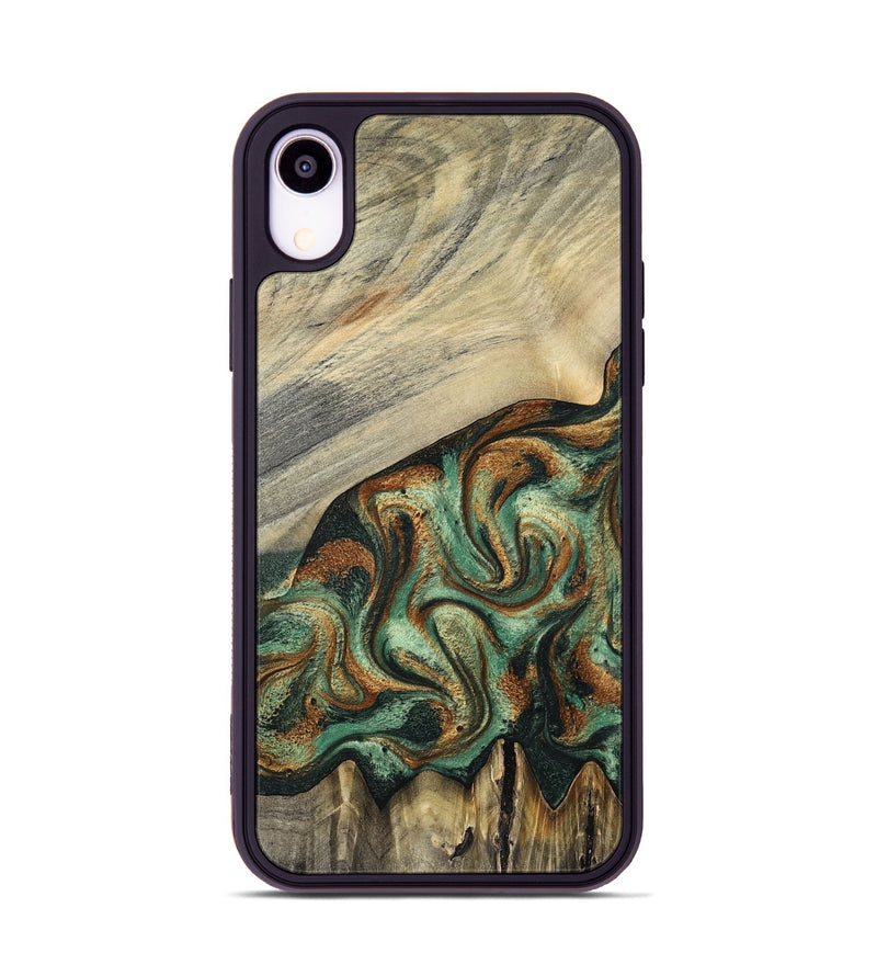 iPhone Xr Wood Phone Case - Emerson (Green, 798937)