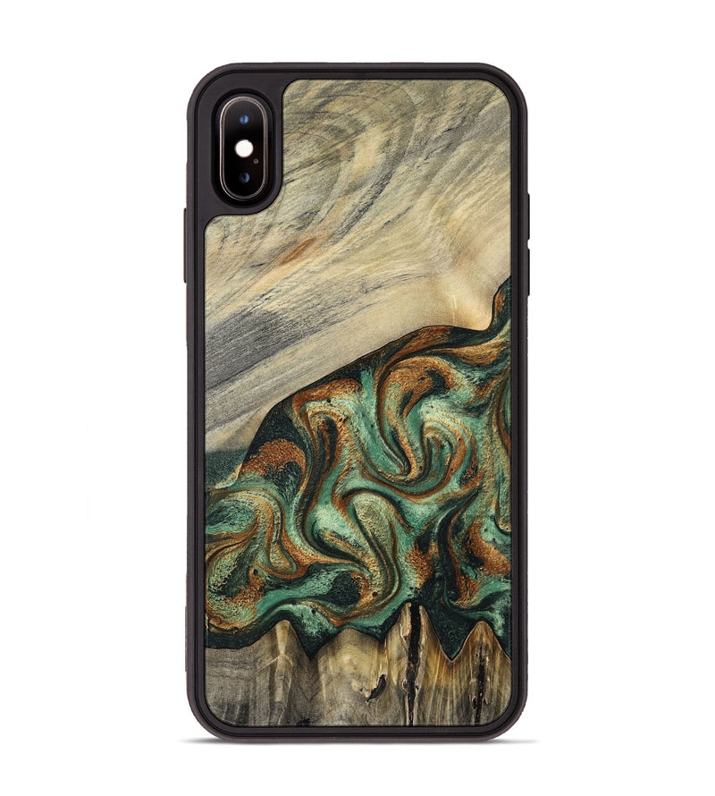 iPhone Xs Max Wood Phone Case - Emerson (Green, 798937)