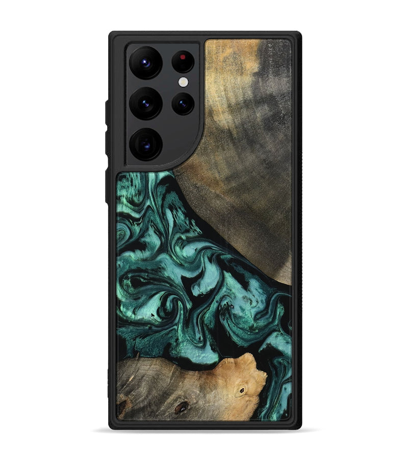Galaxy S22 Ultra Wood Phone Case - Kaela (Green, 798938)