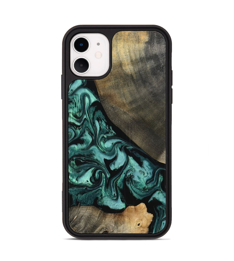 iPhone 11 Wood Phone Case - Kaela (Green, 798938)