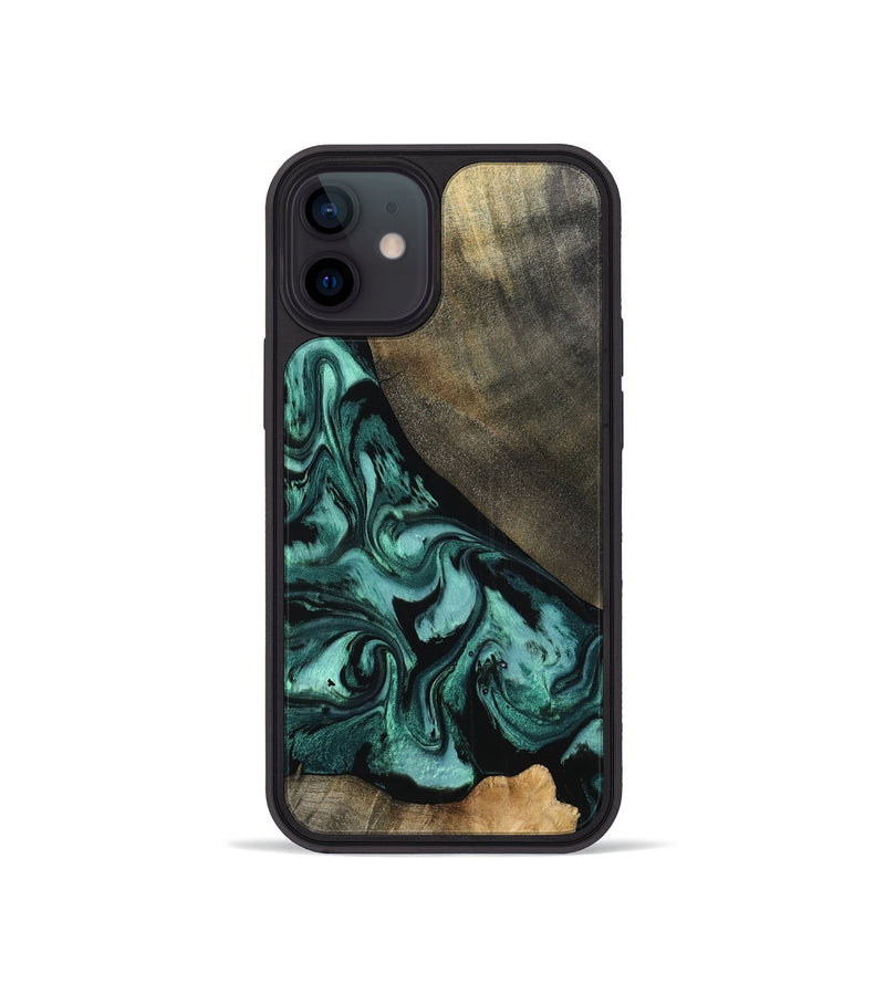 iPhone 12 mini Wood Phone Case - Kaela (Green, 798938)