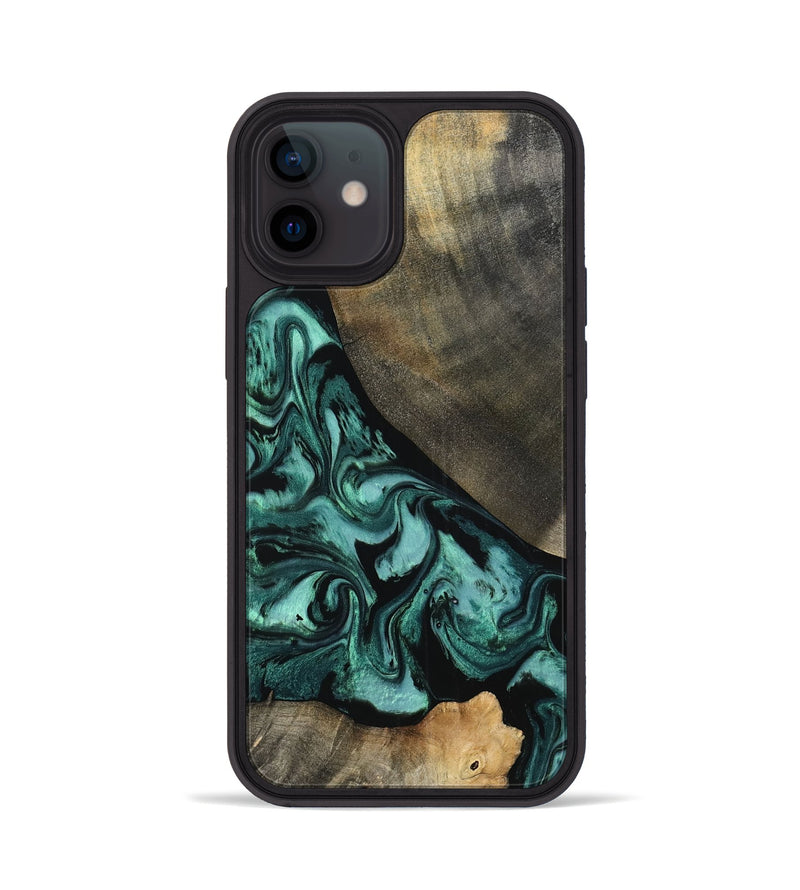 iPhone 12 Wood Phone Case - Kaela (Green, 798938)