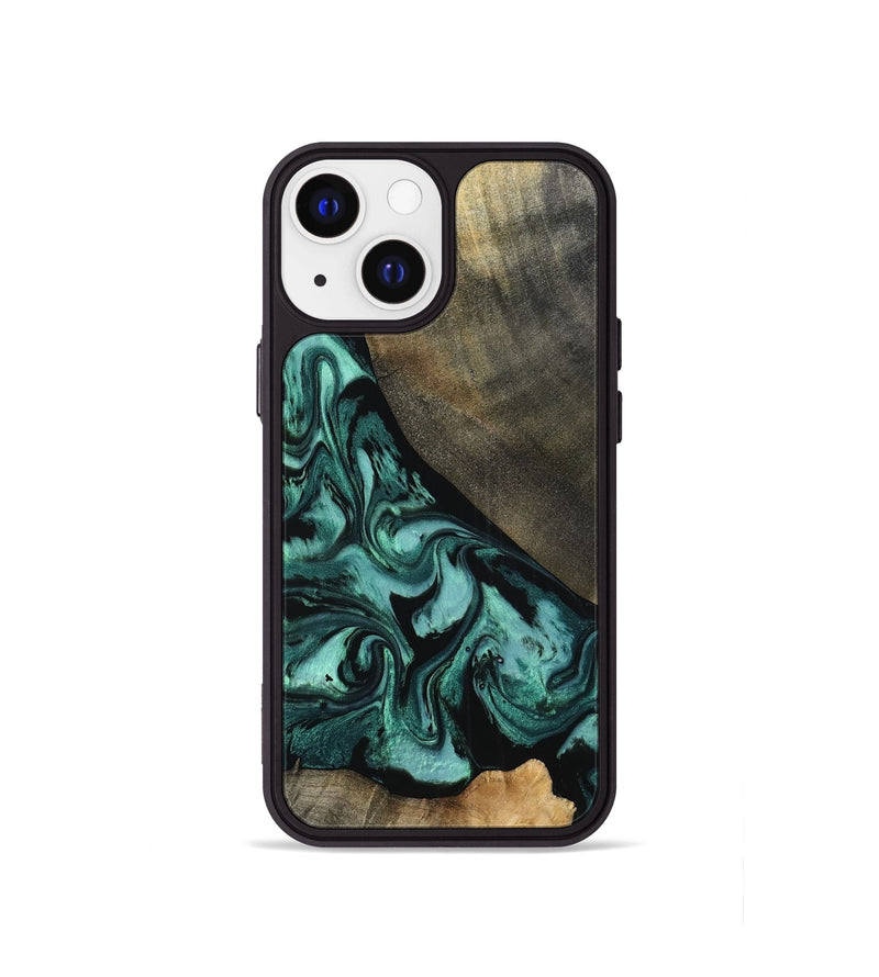 iPhone 13 mini Wood Phone Case - Kaela (Green, 798938)
