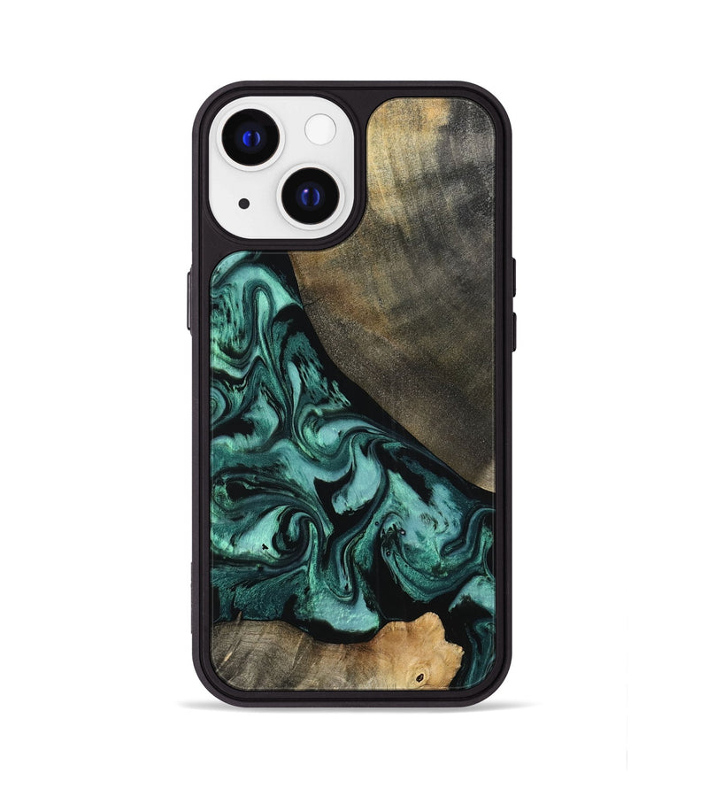 iPhone 13 Wood Phone Case - Kaela (Green, 798938)