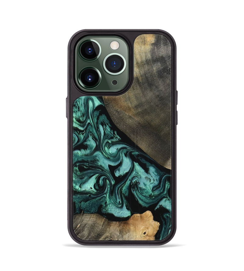 iPhone 13 Pro Wood Phone Case - Kaela (Green, 798938)