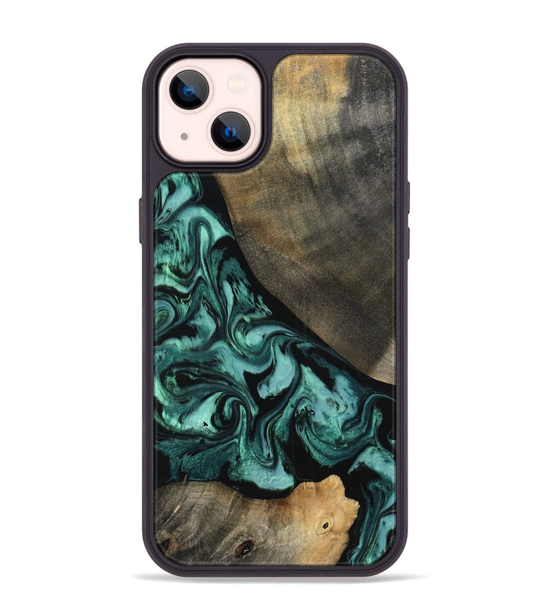 iPhone 14 Plus Wood Phone Case - Kaela (Green, 798938)