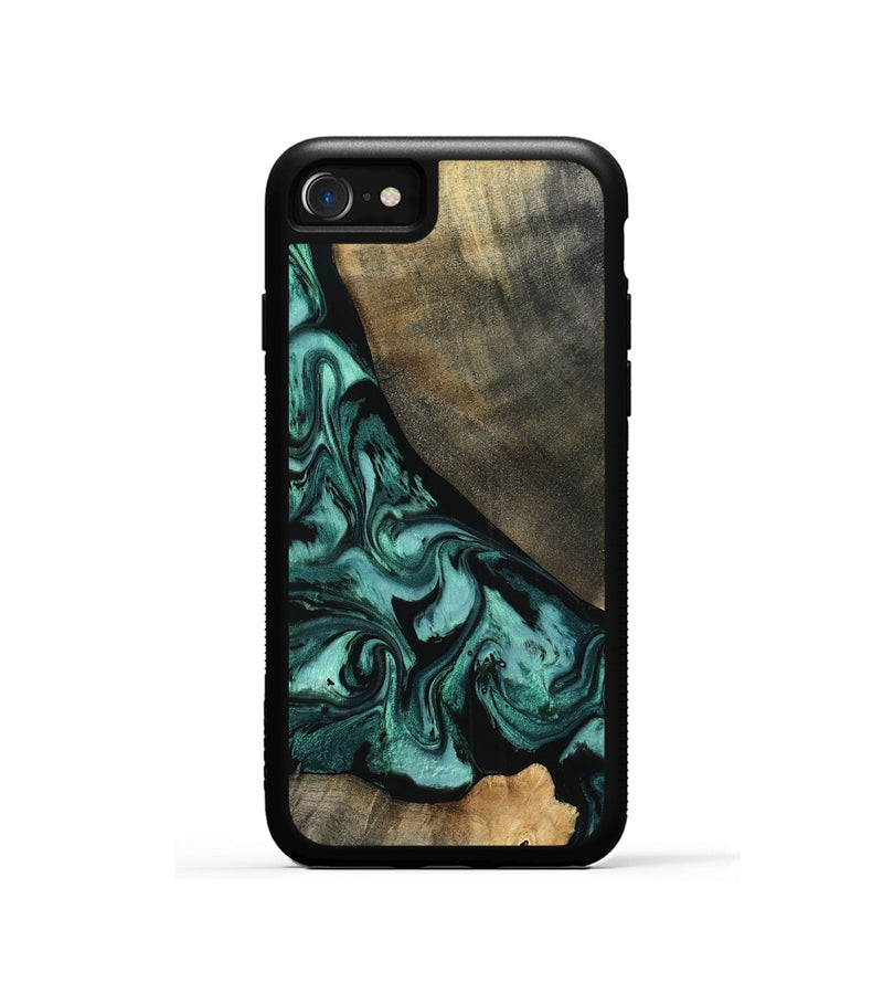 iPhone SE Wood Phone Case - Kaela (Green, 798938)