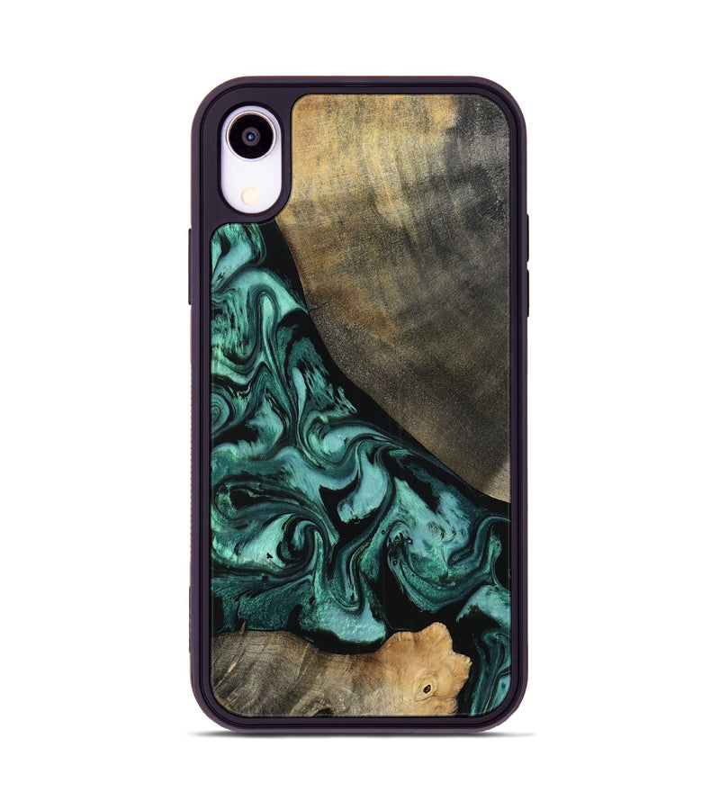 iPhone Xr Wood Phone Case - Kaela (Green, 798938)