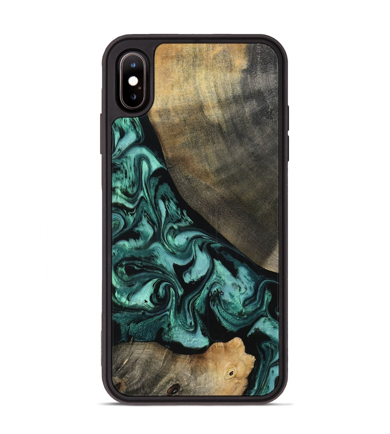 iPhone Xs Max Wood Phone Case - Kaela (Green, 798938)