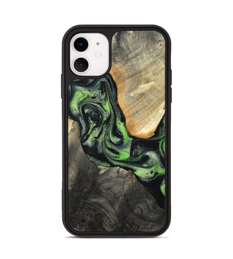 iPhone 11 Wood Phone Case - Teo (Green, 798941)