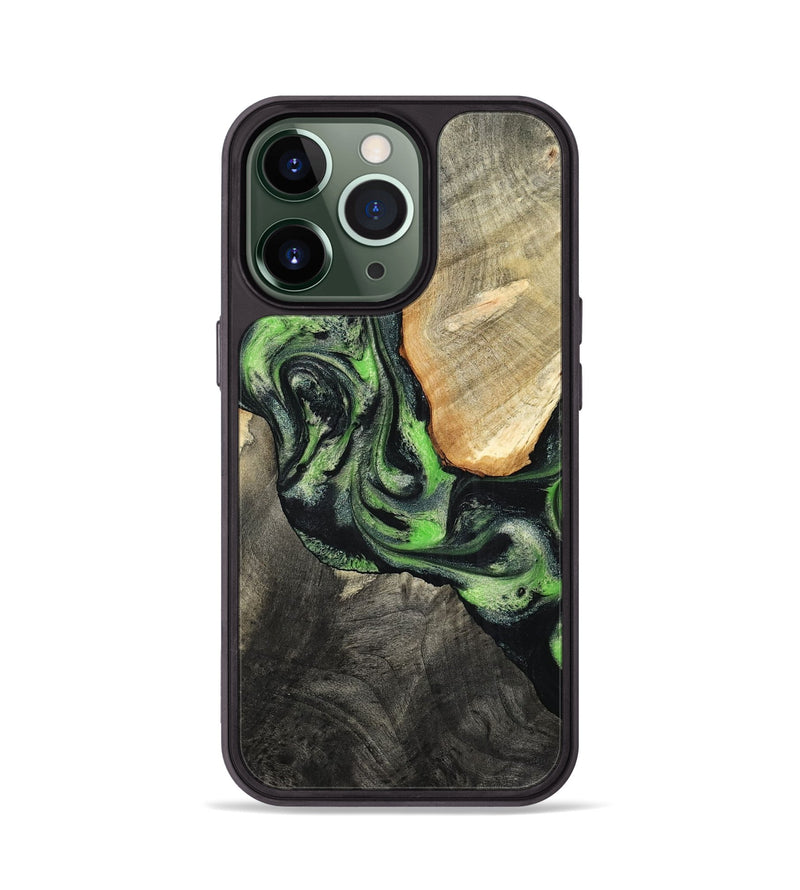 iPhone 13 Pro Wood Phone Case - Teo (Green, 798941)