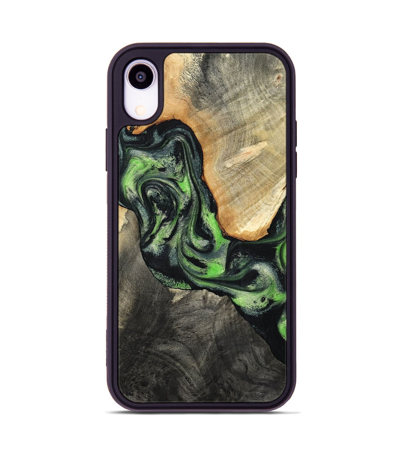 iPhone Xr Wood Phone Case - Teo (Green, 798941)