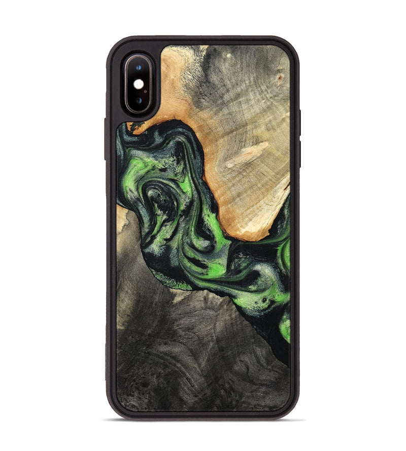 iPhone Xs Max Wood Phone Case - Teo (Green, 798941)