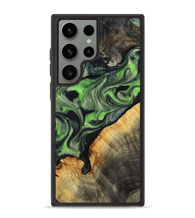 Galaxy S23 Ultra Wood Phone Case - Ettie (Green, 798942)