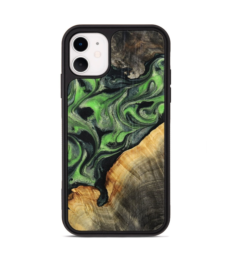 iPhone 11 Wood Phone Case - Ettie (Green, 798942)