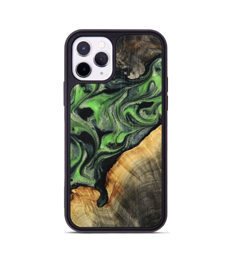 iPhone 11 Pro Wood Phone Case - Ettie (Green, 798942)