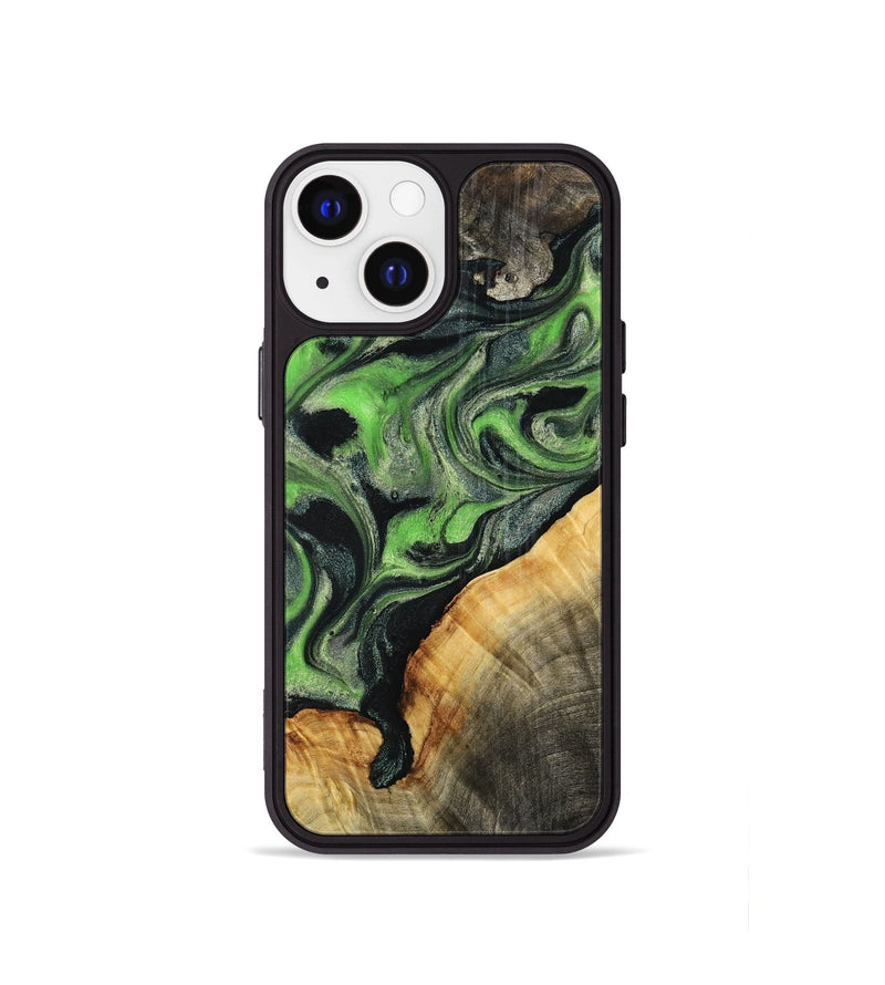 iPhone 13 mini Wood Phone Case - Ettie (Green, 798942)