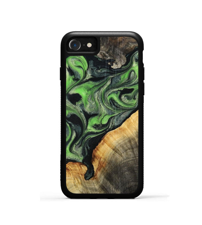 iPhone SE Wood Phone Case - Ettie (Green, 798942)