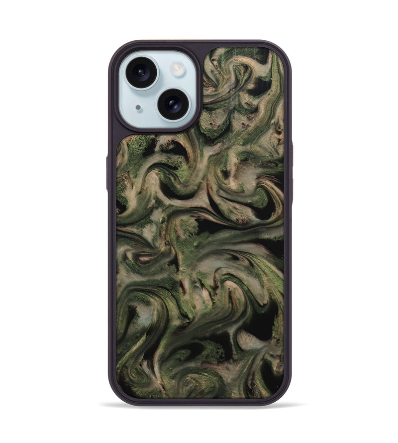 iPhone 15 ResinArt Phone Case - Elio (Green, 798945)
