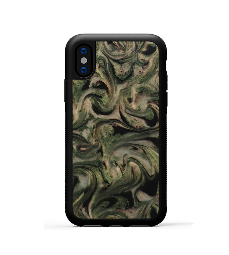 iPhone Xs ResinArt Phone Case - Elio (Green, 798945)