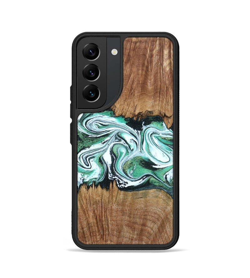 Galaxy S22 Wood Phone Case - Jamaal (Green, 798946)