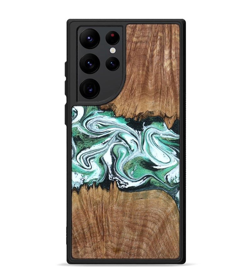 Galaxy S22 Ultra Wood Phone Case - Jamaal (Green, 798946)