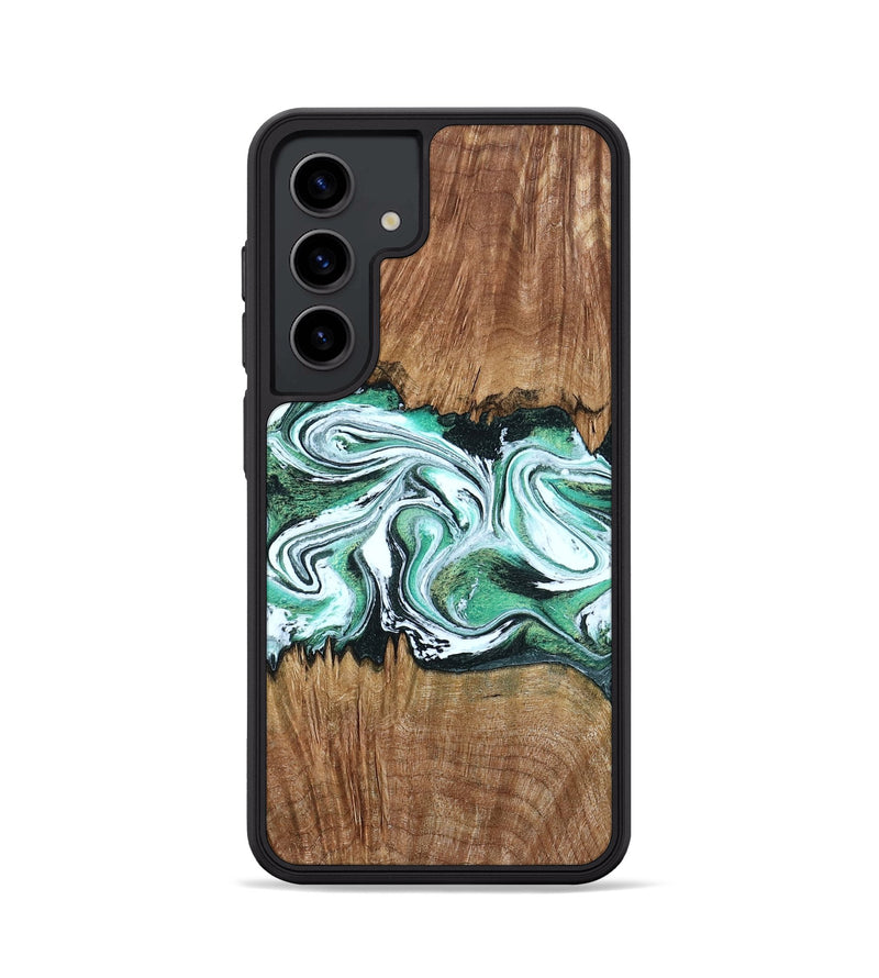 Galaxy S24 Wood Phone Case - Jamaal (Green, 798946)