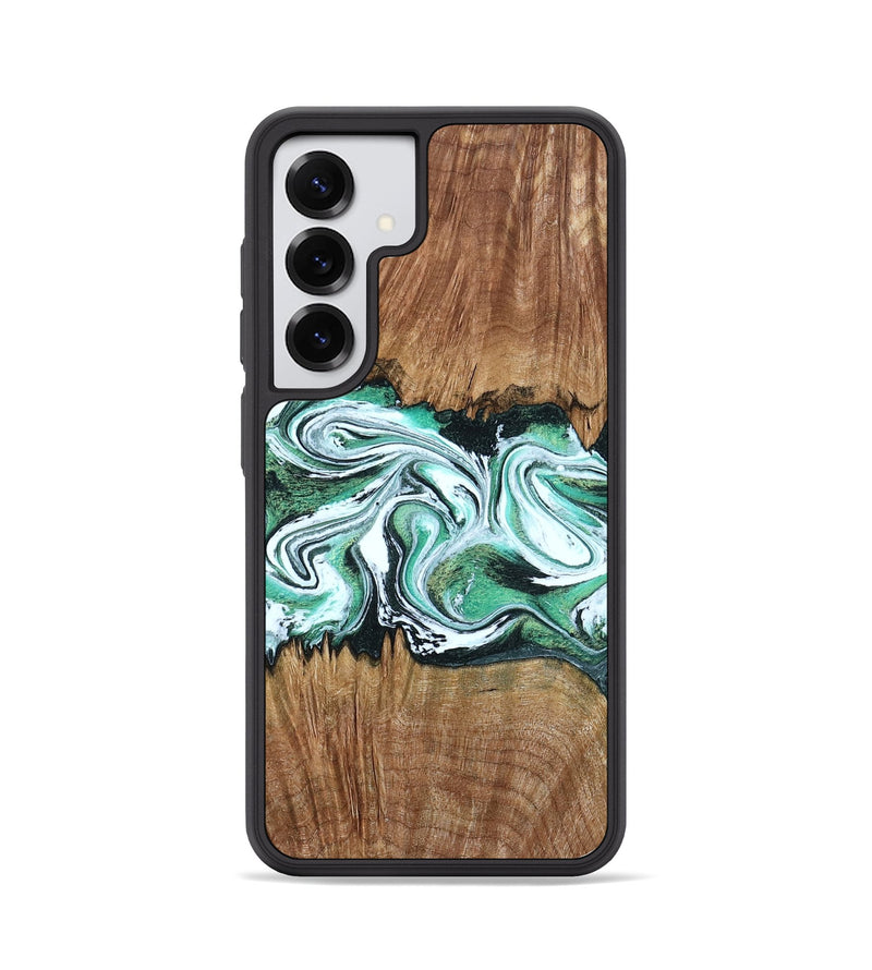 Galaxy S25 Wood Phone Case - Jamaal (Green, 798946)