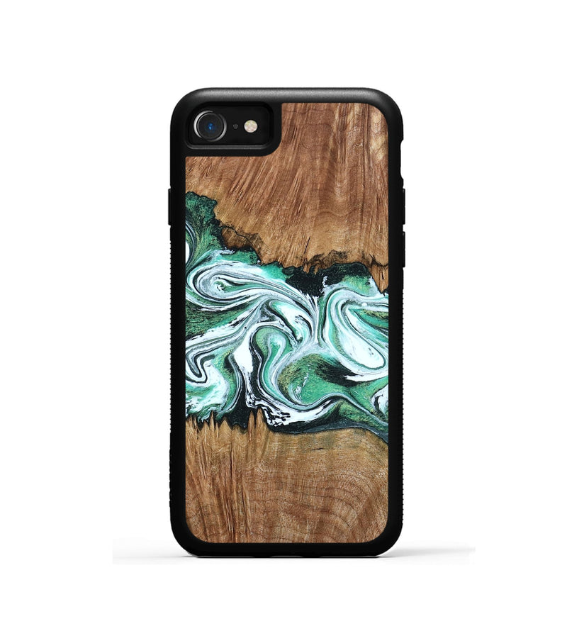 iPhone SE Wood Phone Case - Jamaal (Green, 798946)