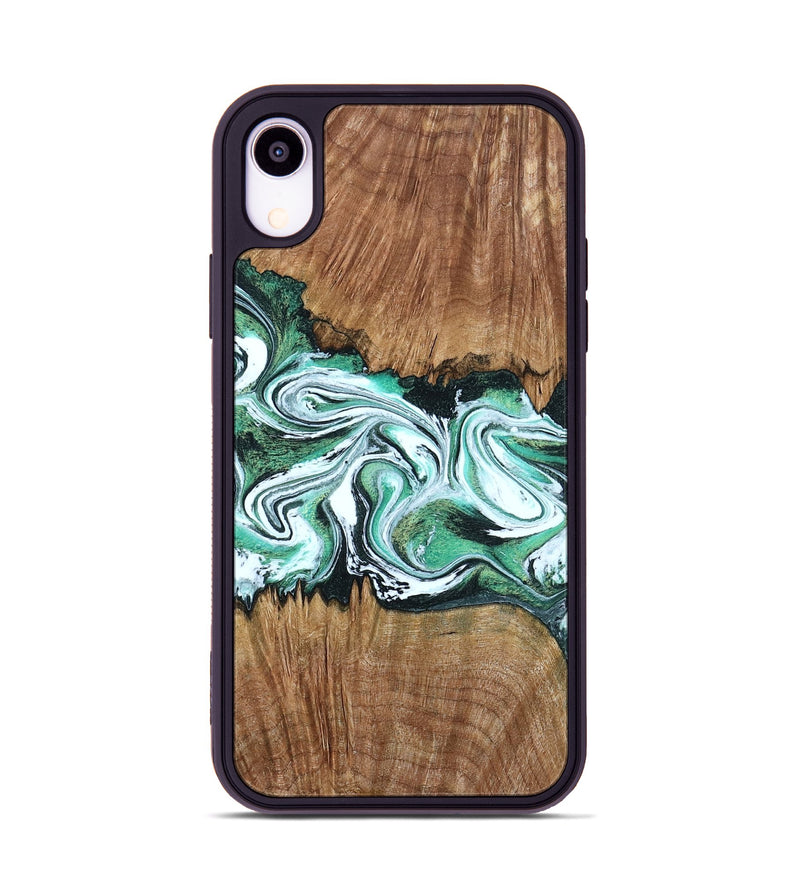 iPhone Xr Wood Phone Case - Jamaal (Green, 798946)