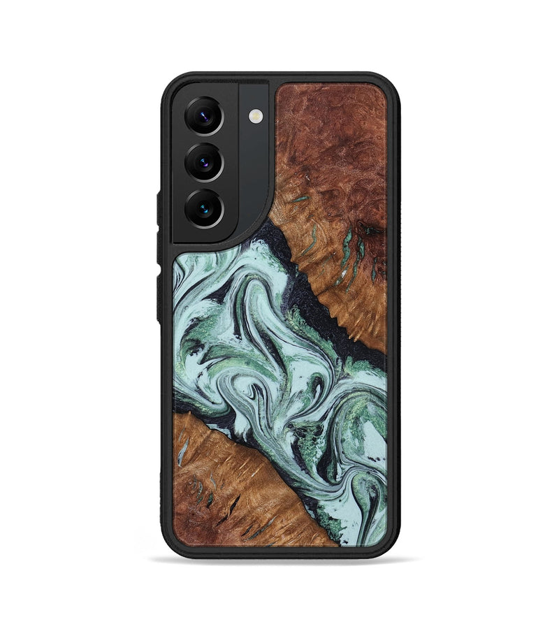 Galaxy S22 Wood Phone Case - Roman (Green, 798948)