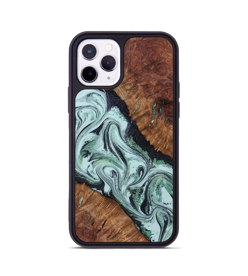 iPhone 11 Pro Wood Phone Case - Roman (Green, 798948)