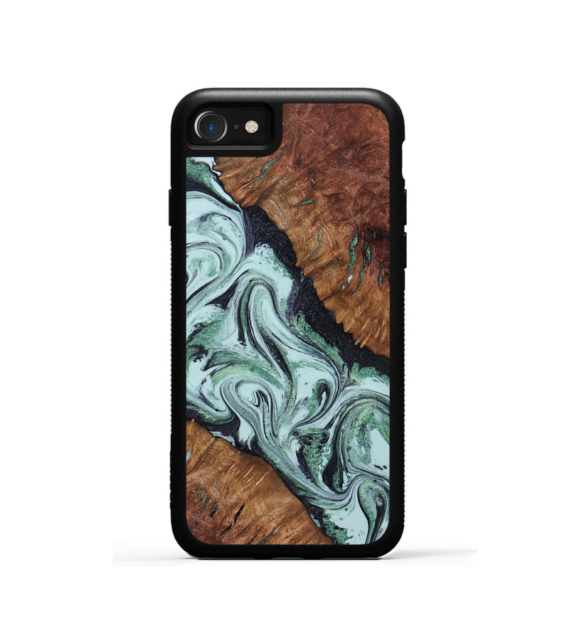 iPhone SE Wood Phone Case - Roman (Green, 798948)