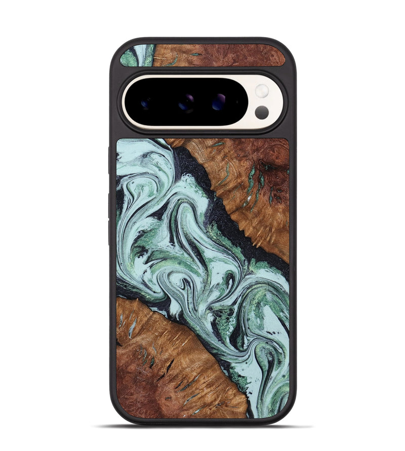 Pixel 9 Wood Phone Case - Roman (Green, 798948)