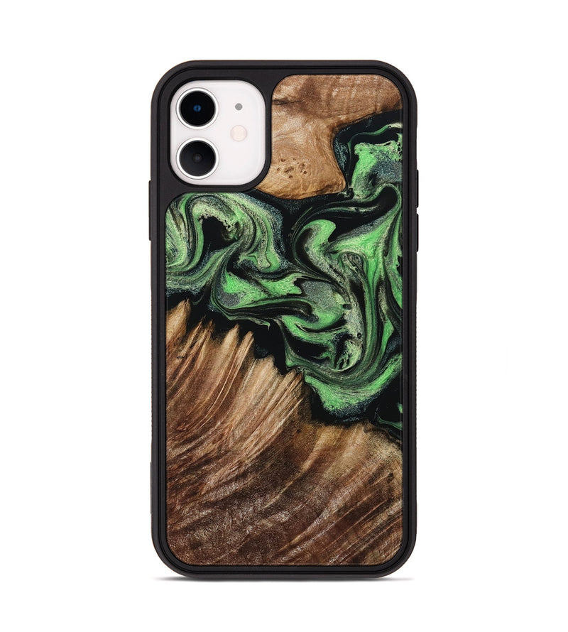 iPhone 11 Wood Phone Case - Sanford (Green, 798949)