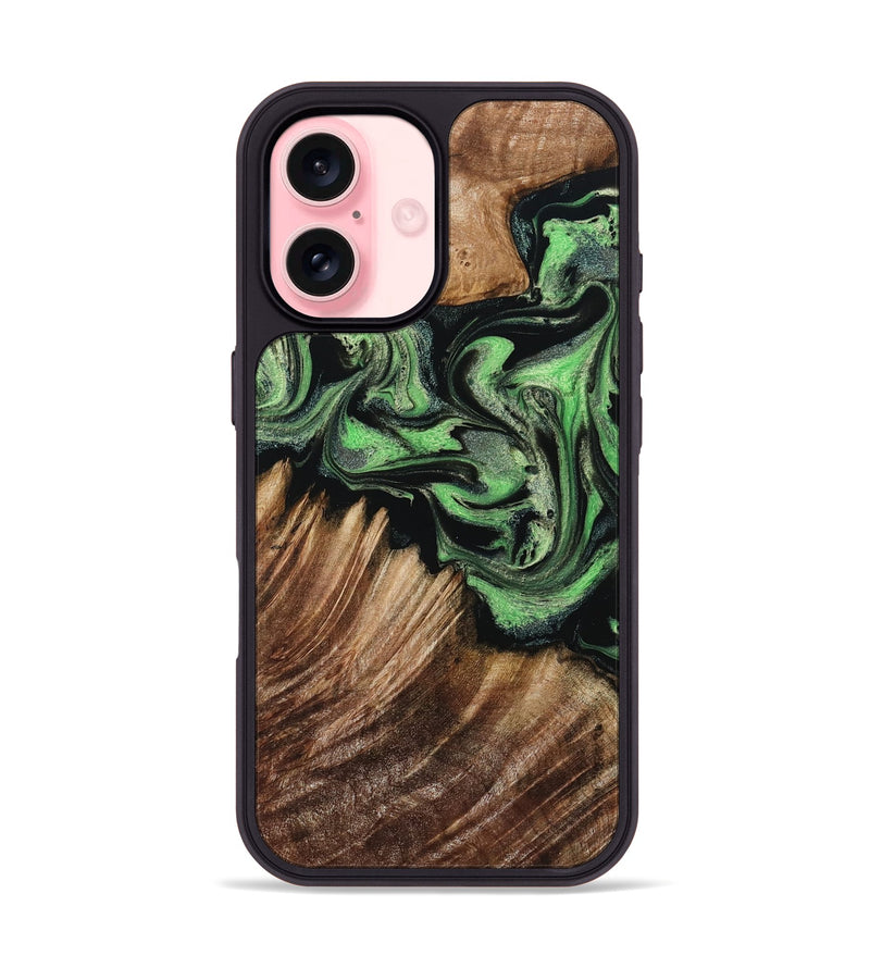 iPhone 16 Wood Phone Case - Sanford (Green, 798949)