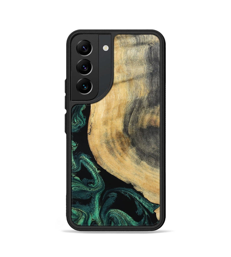 Galaxy S22 Wood Phone Case - Evander (Green, 798950)