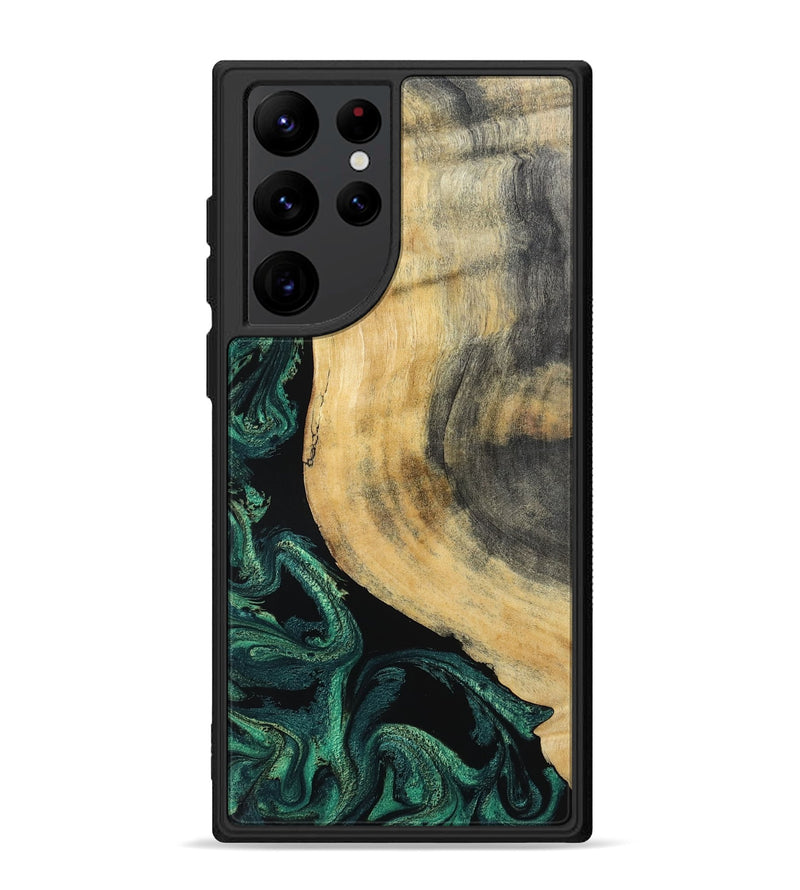 Galaxy S22 Ultra Wood Phone Case - Evander (Green, 798950)