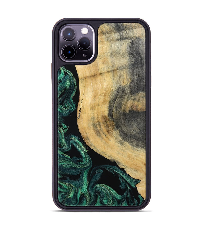 iPhone 11 Pro Max Wood Phone Case - Evander (Green, 798950)