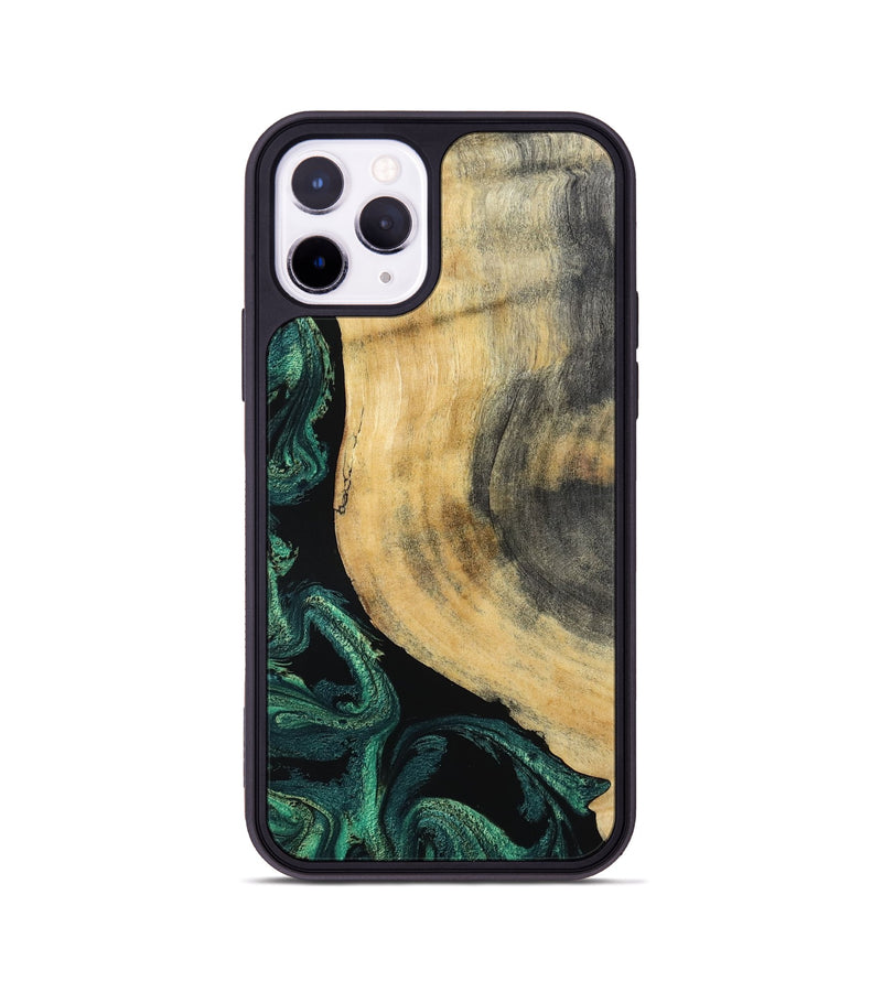 iPhone 11 Pro Wood Phone Case - Evander (Green, 798950)