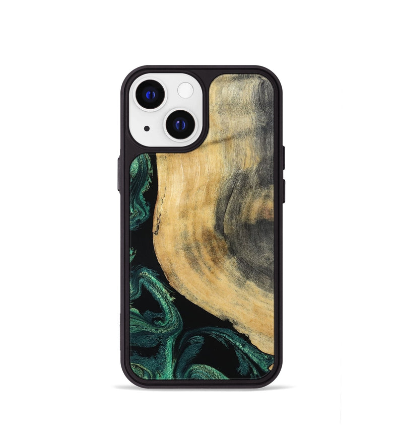iPhone 13 mini Wood Phone Case - Evander (Green, 798950)
