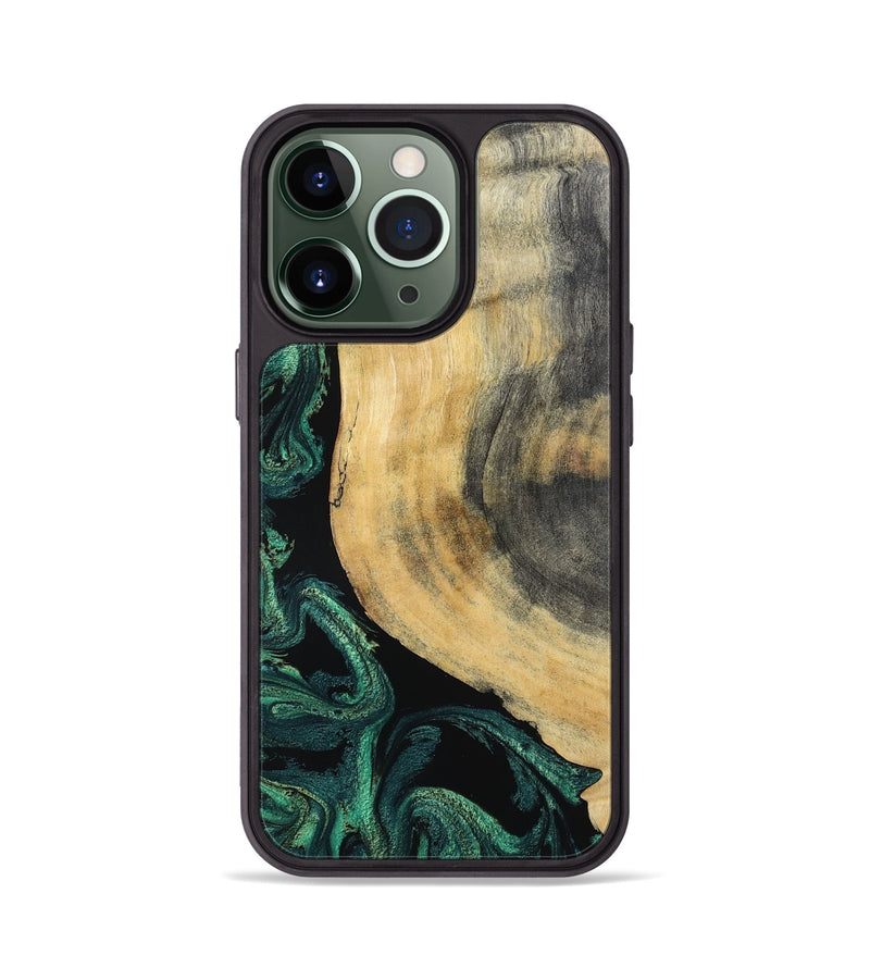 iPhone 13 Pro Wood Phone Case - Evander (Green, 798950)
