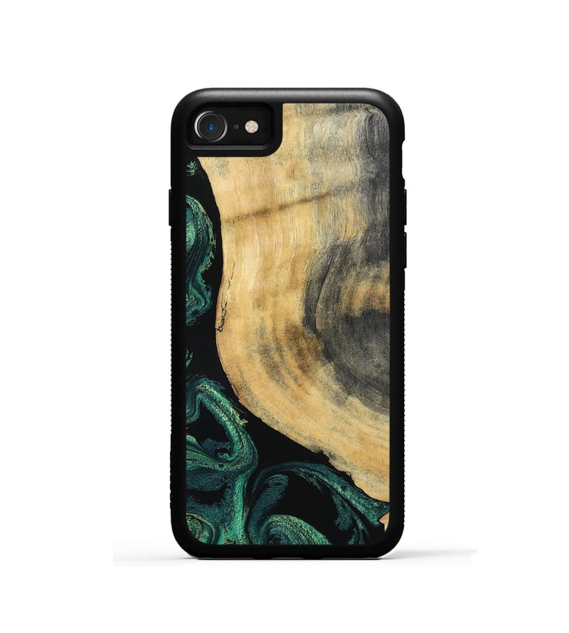 iPhone SE Wood Phone Case - Evander (Green, 798950)